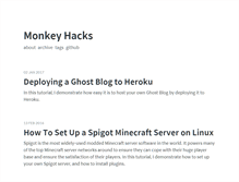 Tablet Screenshot of monkeyhacks.com